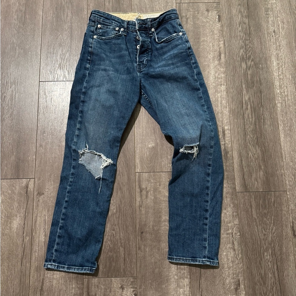 Rag &Bone Maya High Rise Button Front Jean - Size 25